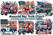 Memorial Day  Truck Clipart The Down, an Animal Illustration by Sublimation Artist (Thumbnail 1 of 6)