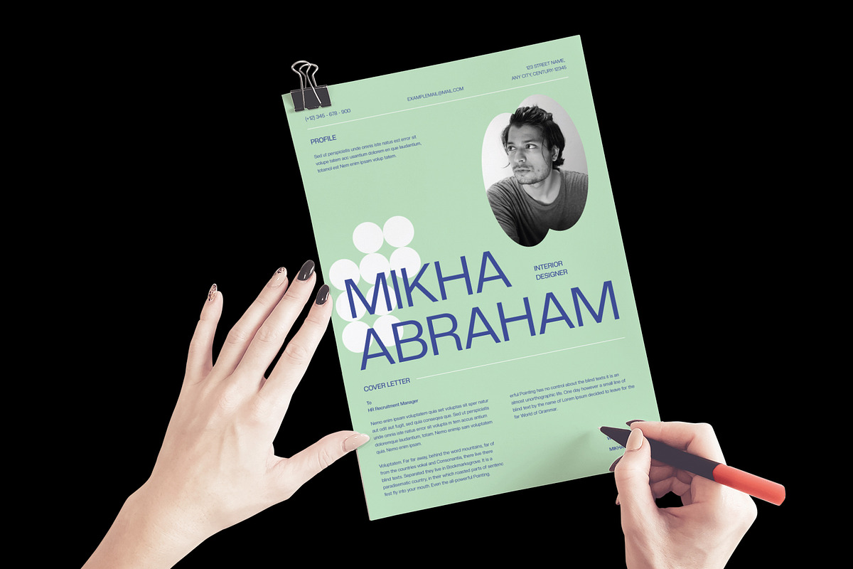 Modern Minimal CV Resume, a Resume Template by Neermana (Photo 5 of 5)