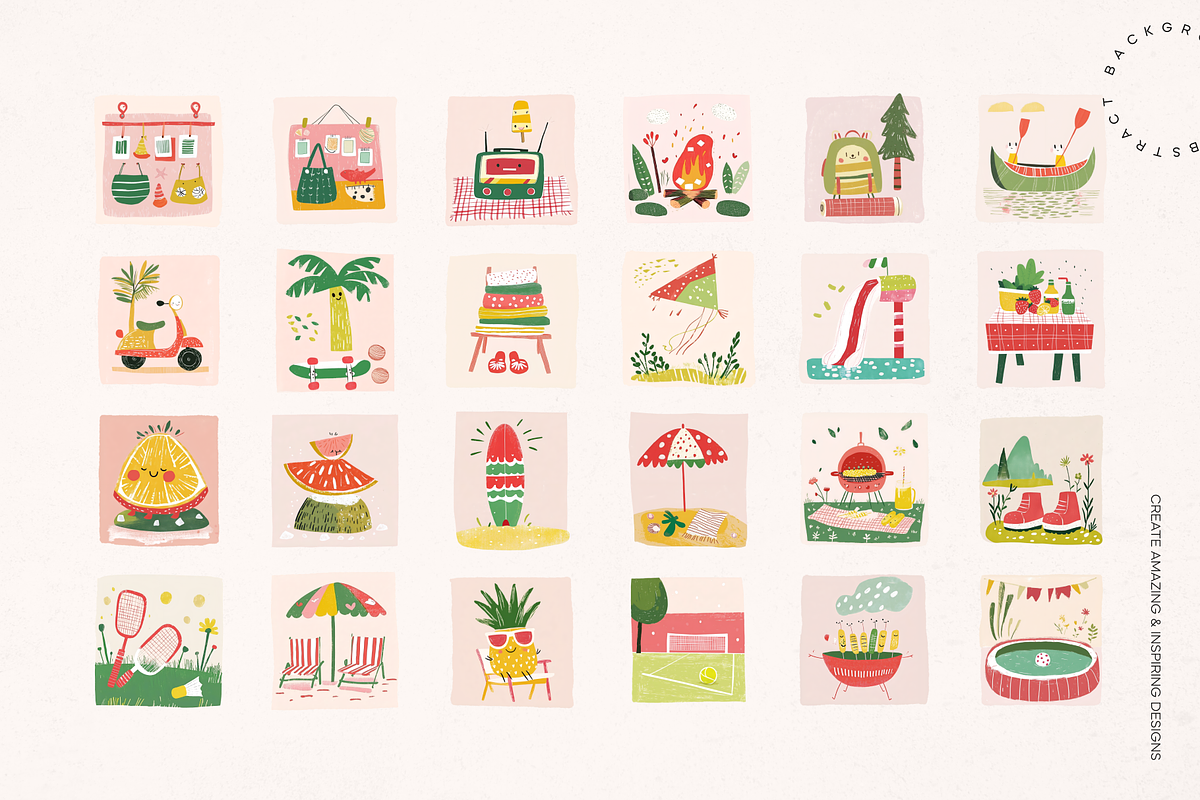 Playful Summer Vibes |Tropical Beach, a Seasonal Illustration by Lumeno (Photo 3 of 8)