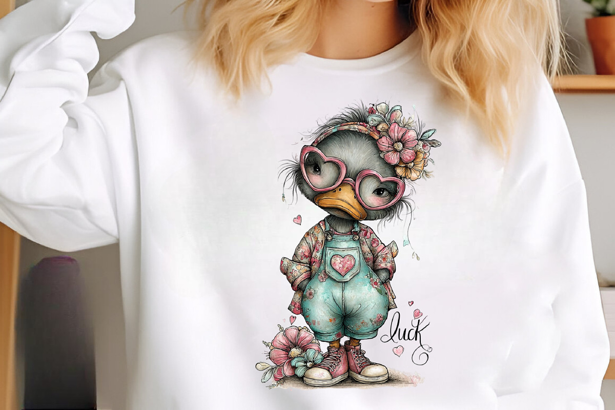 Quirky Valentine Day Duck Clipart, an Illustration by SinaCreation (Photo 10 of 11)