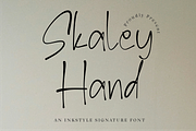 Skaley Hand - Inkstyle Signature, a Handwritten Font by Indotype Foundry (Thumbnail 1 of 10)