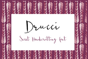 Drucci drucci - Handwritting font
