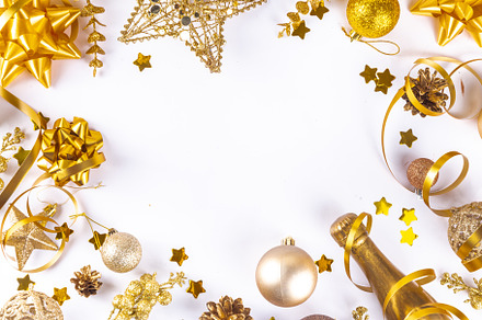 Christmas and New Year background, a Holiday Photo by Rimma