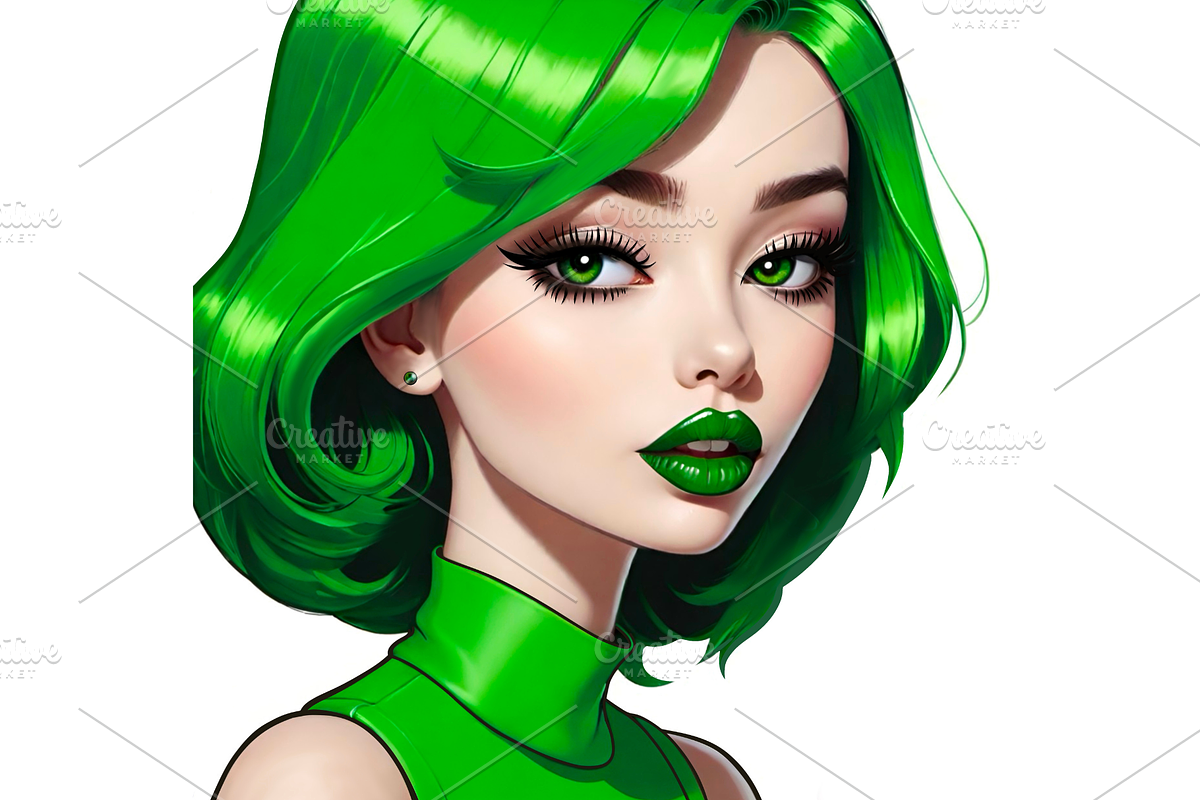 Beautiful bright girls portrait, a Person Illustration by MarisoArt (Photo 11 of 13)
