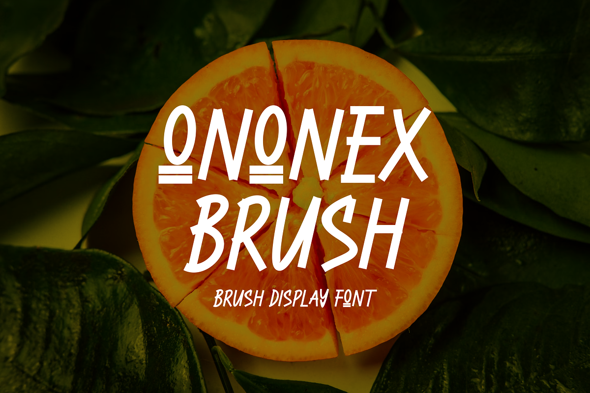 Ononex Brush - Font, a Handwritten Font by artchiles_design (Photo 1 of 5)