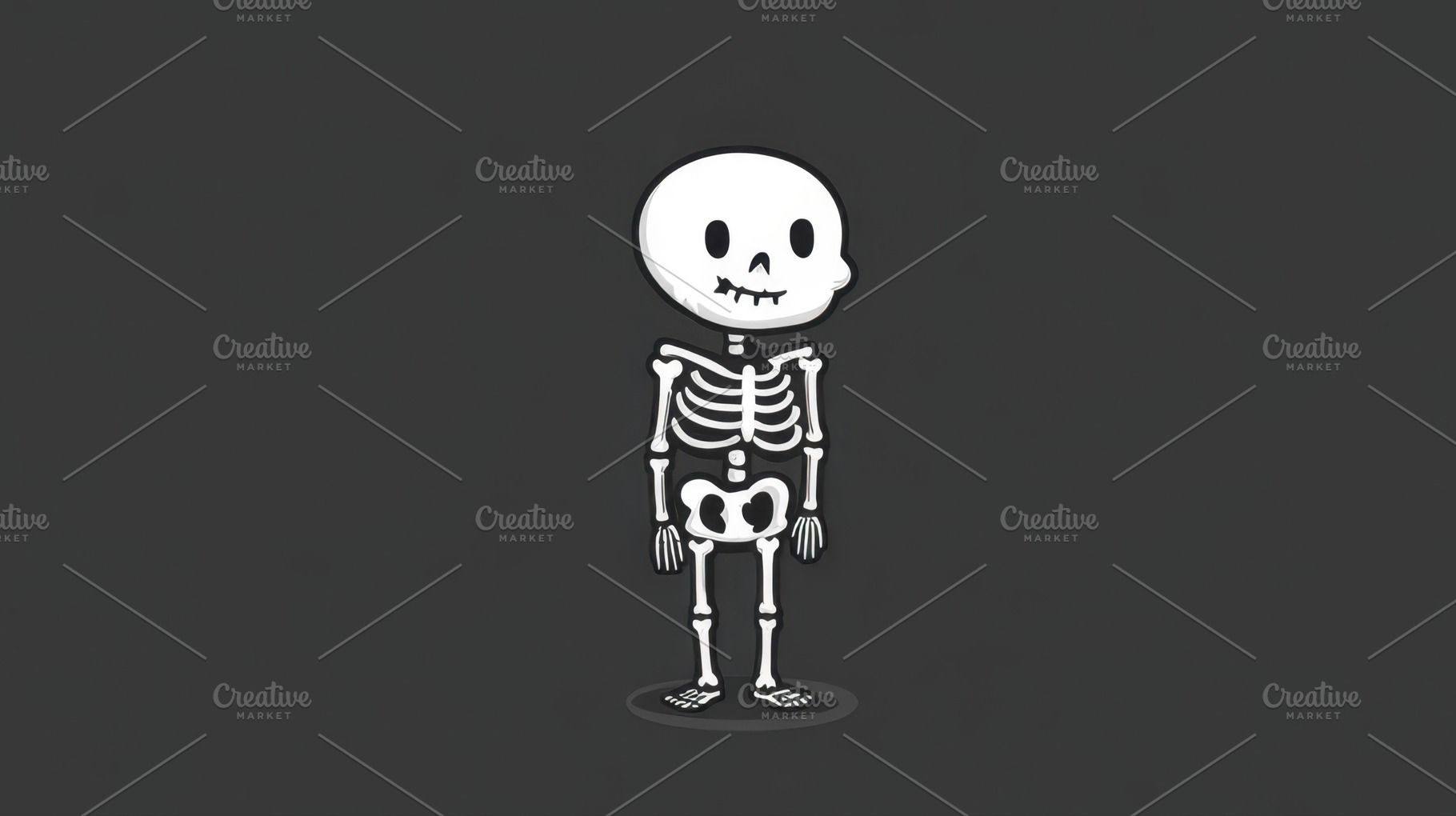 Skeleton in a simple design, a Photo by Beautiful things