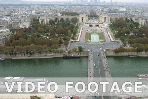 Paris Aerial View Of Trocadero