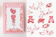 Love Coquette style. Vector clip art, a Decorative Illustration by Tata Pilip (Thumbnail 9 of 23)