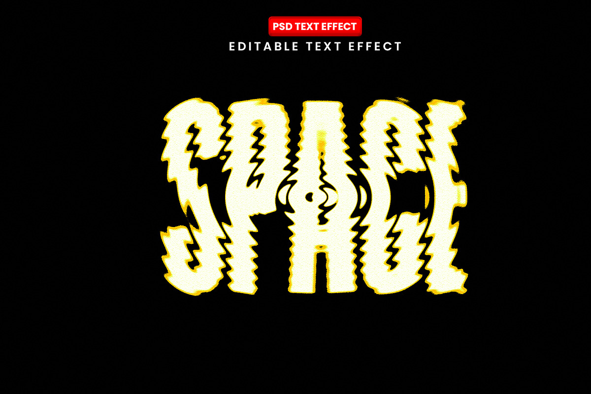 Space Glitch Text Effect - Editable, a Layer Style Add-On by Design Fly (Photo 2 of 2)