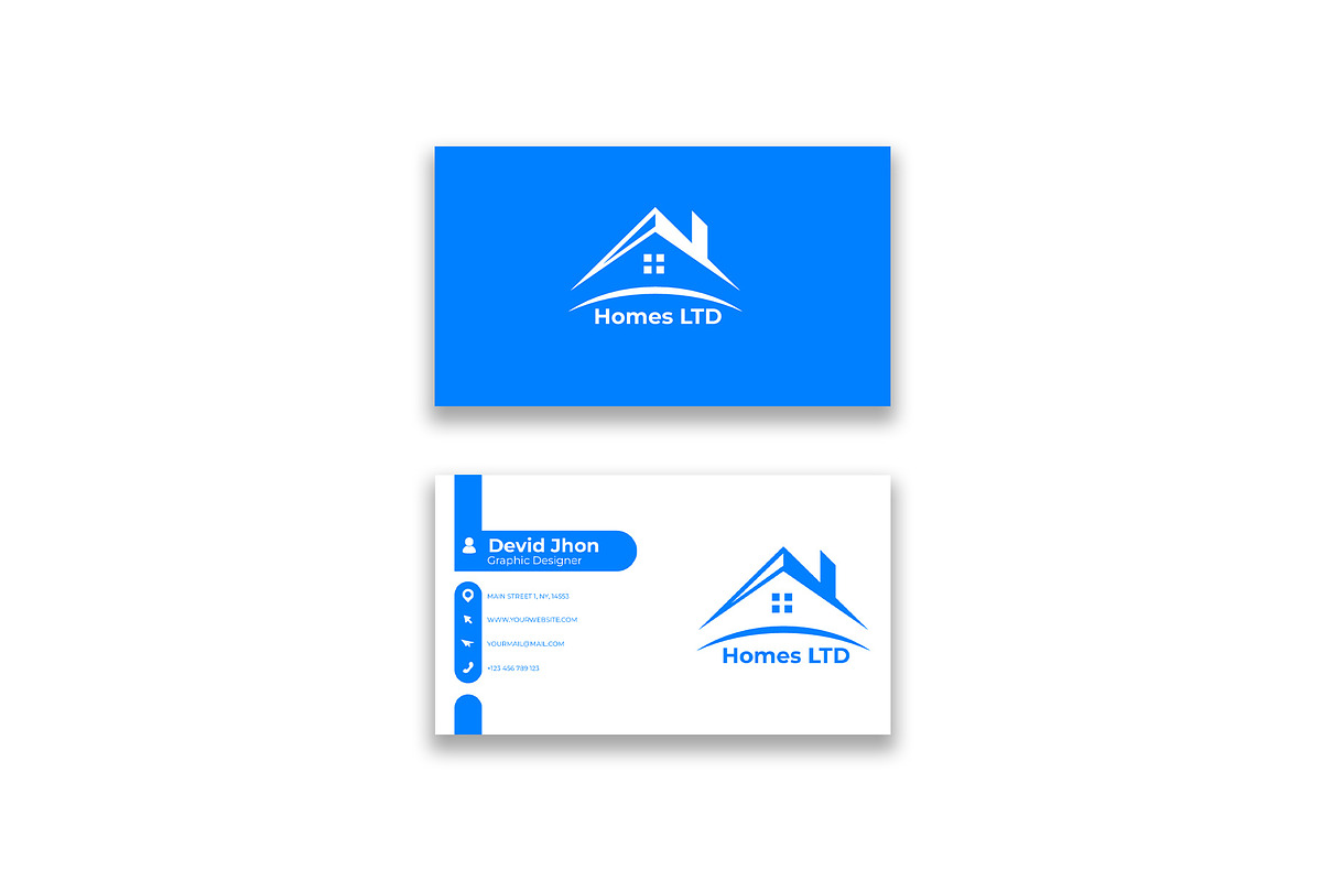 Real Estate business card design, a Branding & Logo Template by skaira9