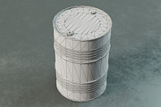 Barrel set, an Environmental 3D Model by mockupzz (Thumbnail 6 of 6)