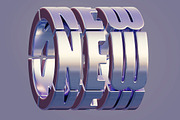 Metal Counter - 3D Lettering, a Graphic by MIIM (Thumbnail 5 of 8)