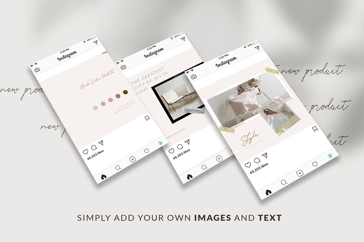 Instagram Puzzle Essa - Canva & PS, a Social Media Template by Eviory