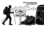 Hiking Adventure Silhouette Bundle, an Illustration by yasushie (Thumbnail 19 of 51)
