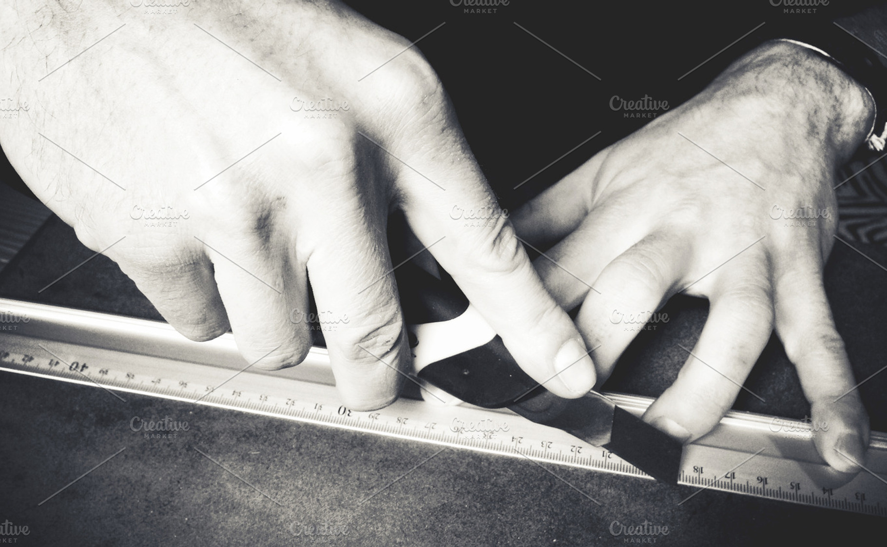 Working with leather featuring work, leather, and ruler