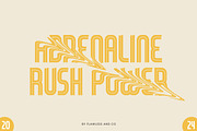 Venzira - Sports Font, a Font by Flawless And Co (Thumbnail 5 of 11)