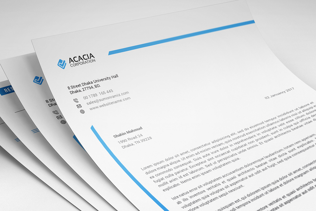 10 Letterheads (Bundle) Only $29, a Stationery Template by DesignGhar (Photo 6 of 11)