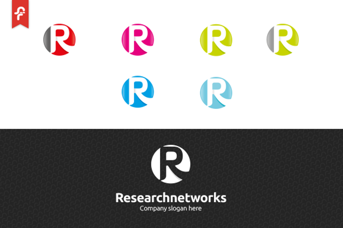 Research Networks Logo, a Branding & Logo Template by ft.studio