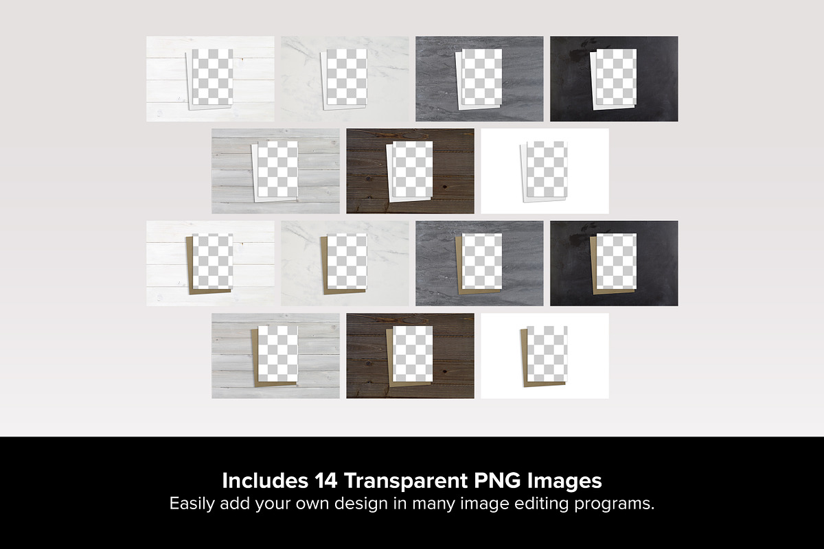 5x7 Greeting Card Mockup Set - PSD, a Product Mockup by MelissaBMockups (Photo 10 of 12)