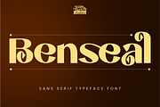 Benseal - Sans Serif Typeface Font, a Sans Serif Font by Rishsketch (Thumbnail 1 of 16)
