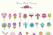 Hand Sketched Flowers Girls Animal, an Illustration by Le Paper Cafe (Thumbnail 3 of 7)