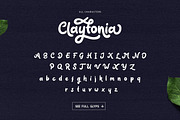 Claytonia Bold Script, a Script Font by Letterhend Studio (Thumbnail 7 of 8)