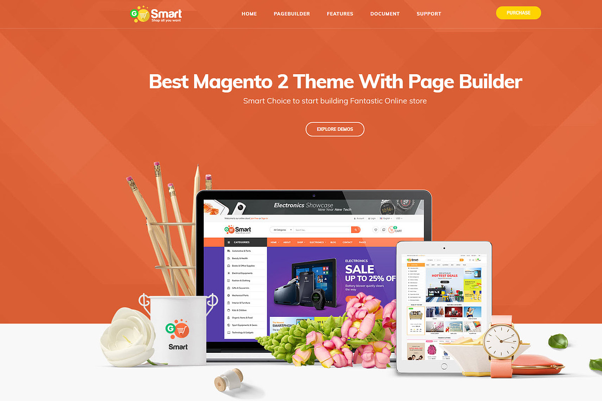 Magento 2 Gosmart, a Websites & App Template by Puzzthemes