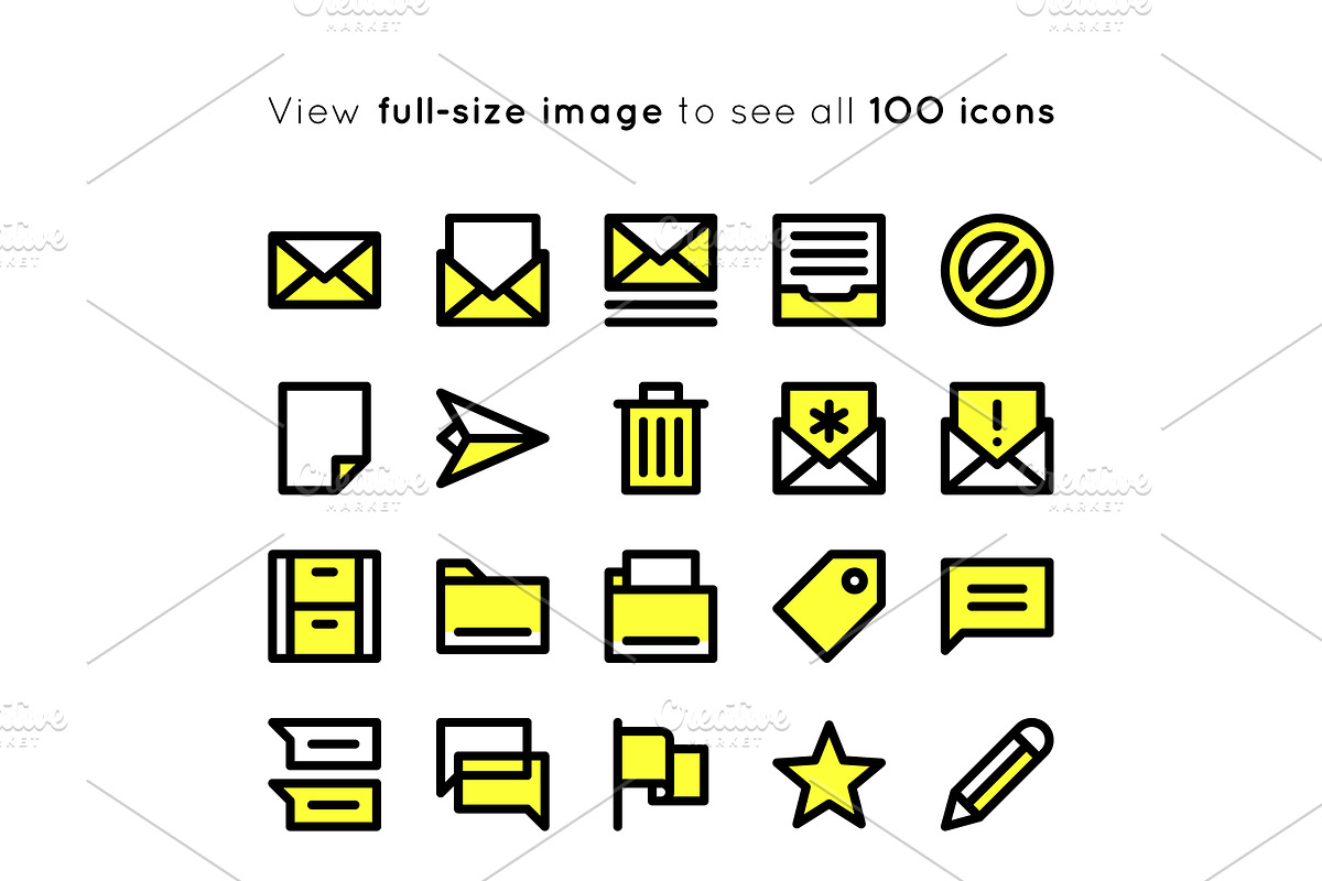 BOLD Basic User Interface Icons, an Outline Icon by Side Project (Photo 4 of 6)