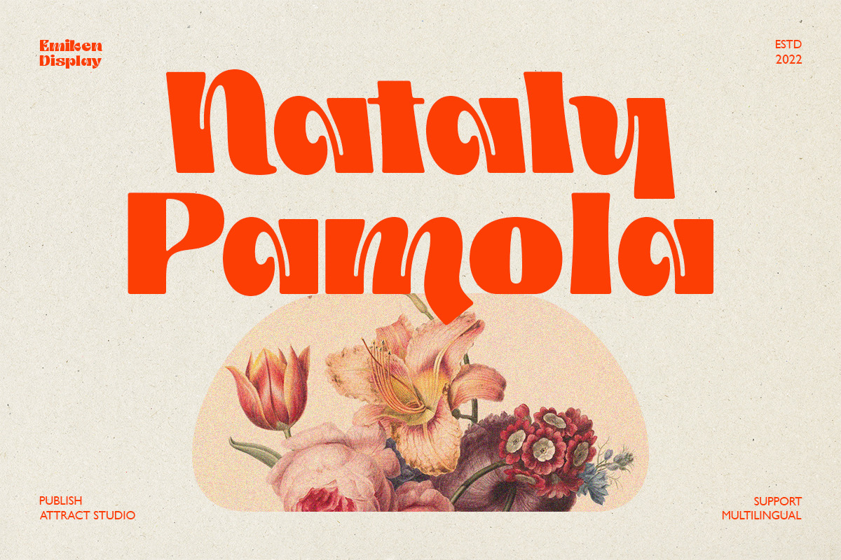 Emiken Display, a Serif Font by Attract Studio (Photo 16 of 17)
