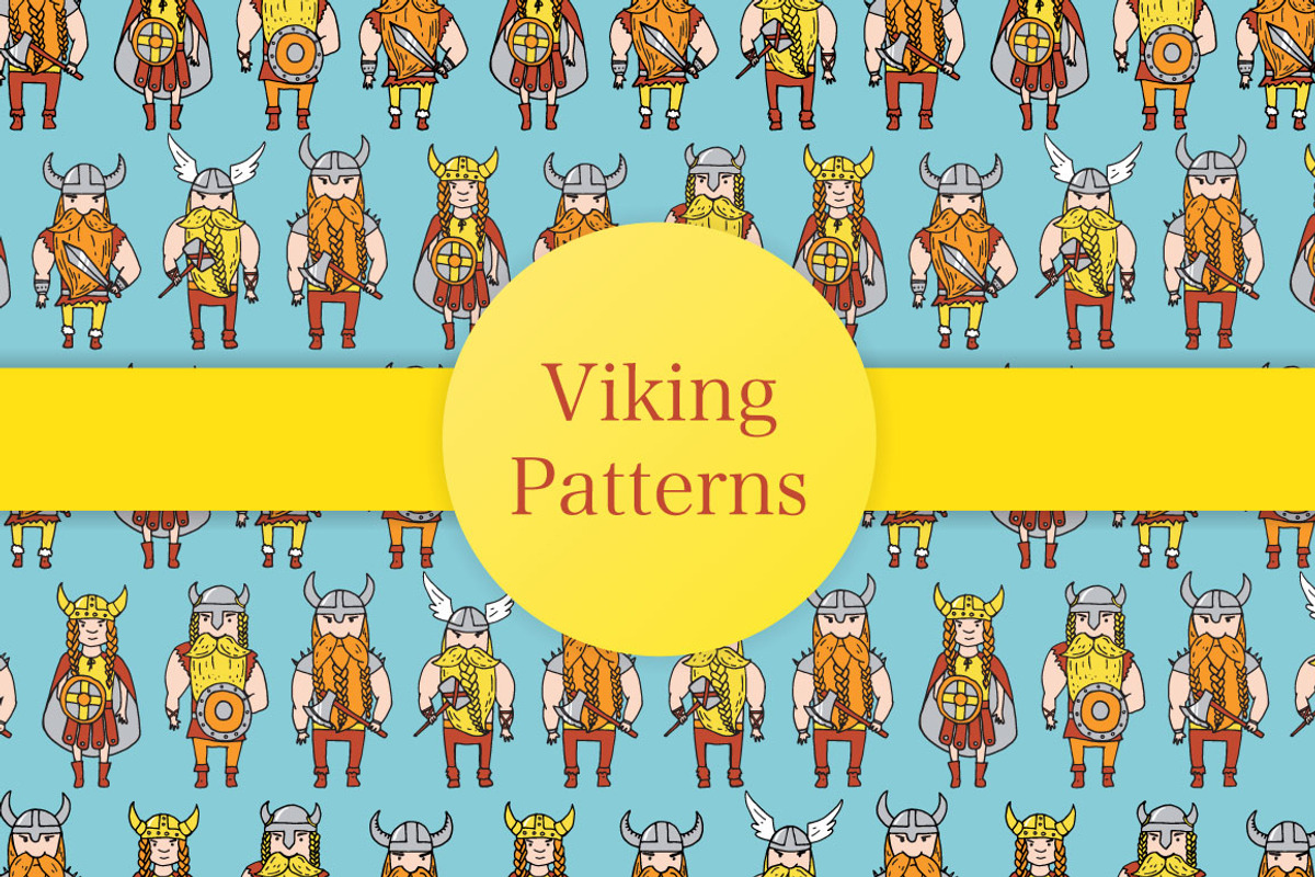 Vikings, a Pattern Graphic by merion_merion (Photo 1 of 5)