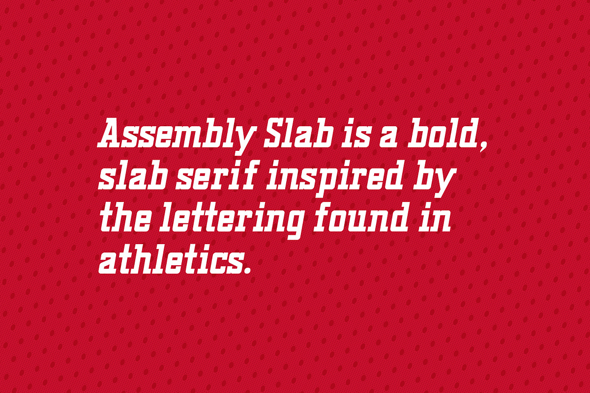 Assembly Slab - Serif Font, a Slab Serif Font by Tim Hankins Design (Photo 4 of 8)