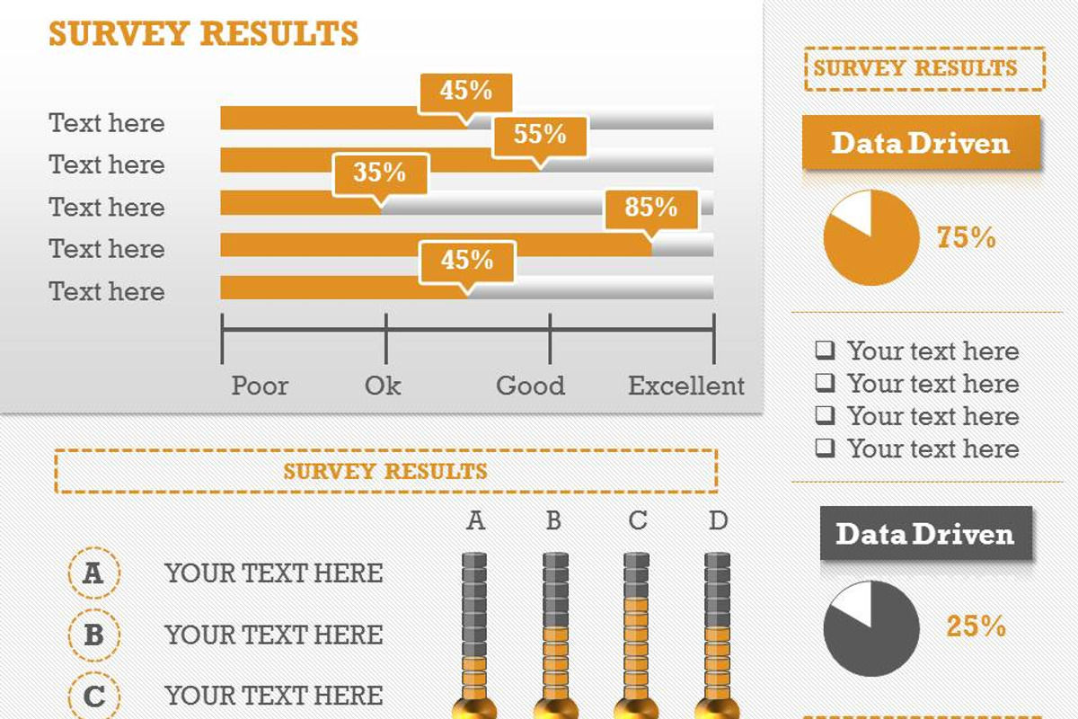 Survey Results Infographic Slides P1, a Presentation Template by Yes Presentations (Photo 6 of 10)