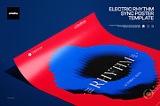 Electric Rhythm Sync Poster Template, a Poster Template by creatsy5 (Thumbnail 1 of 4)