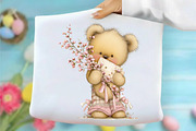 Whimsical Spring Teddy Bear Clipart, an Illustration by designcity5 (Thumbnail 3 of 5)