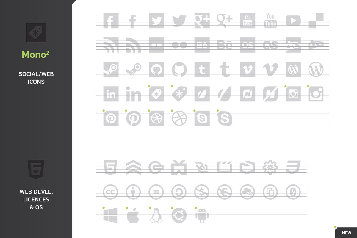 Mono2 – Webfont Icon Pack, an Icon by AllienWorks (Photo 3 of 3)