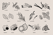 Flavours of the world - line art, a Food Illustration by PenguinArtStudio (Thumbnail 2 of 9)