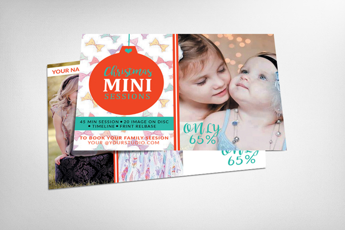 10 Christmas Cards Bundle, a Card Template by graphicforest (Photo 4 of 11)