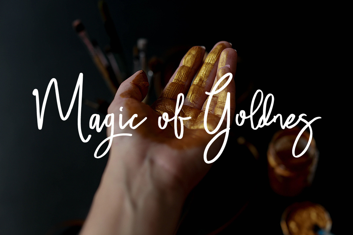 Salute Riches - Handwritten Font preview 7