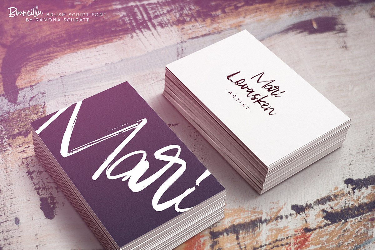 Bouncilla | Happy Brush Script Font preview 3