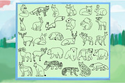 Woodland Animals Digital Stamps, a Graphic by Favorites_Art (Thumbnail 6 of 17)
