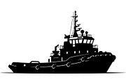 Premium Ship Boat Silhouette Vector, an Animal Illustration by Designer_Momina (Thumbnail 19 of 21)