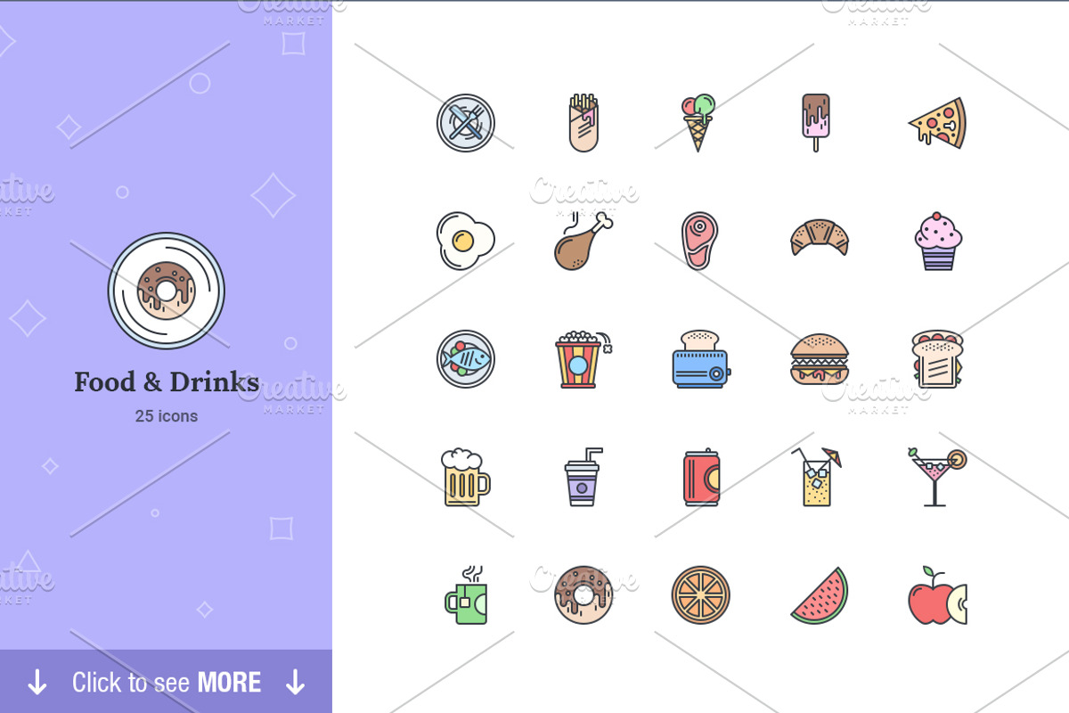 Food & Drinks – Epic landing icons, an Icon by EpicShop (Photo 3 of 3)
