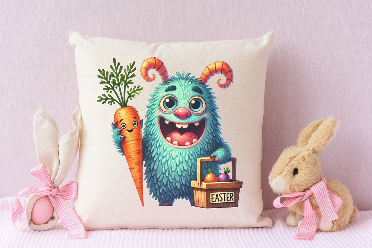 Easter Monster Sublimation Clipart, an Illustration by RobertsArt (Photo 7 of 7)