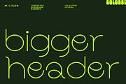 c-flow display typeface, a Sans Serif Font by Colosse Foundry (Thumbnail 3 of 6)
