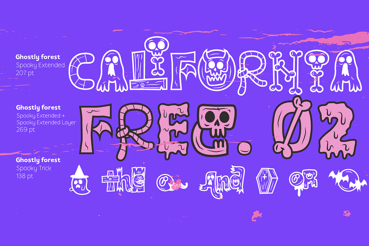 Ghostly Forest Extended, a Sans Serif Font by Rodrigo Typo (Photo 4 of 10)