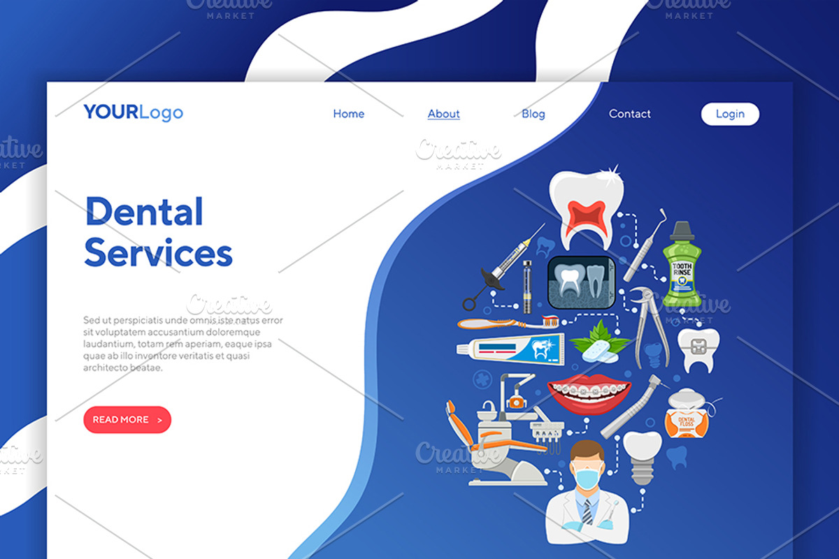 Dental Services Themes, a Healthcare Illustration by TAlex (Photo 5 of 7)