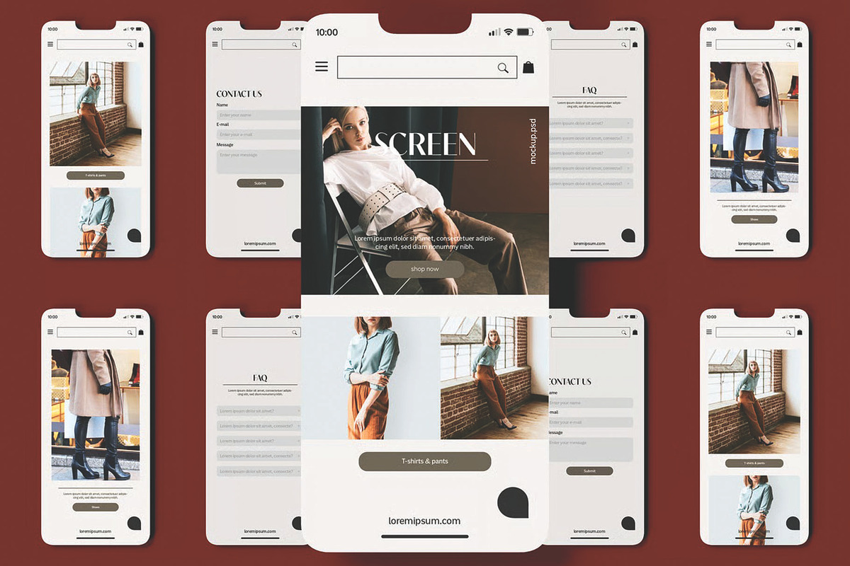 Ui Screens Presentation Mockup, an Advertising Mockup by skybluecreative (Photo 3 of 3)