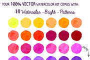 $10 Off Vector Watercolor Kit, a Texture Graphic by a Blond Moment (Thumbnail 3 of 6)
