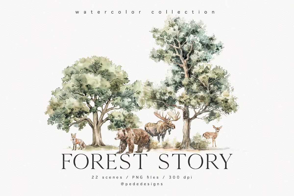 Forest Story, an Animal Illustration by PeDe Designs (Photo 6 of 10)