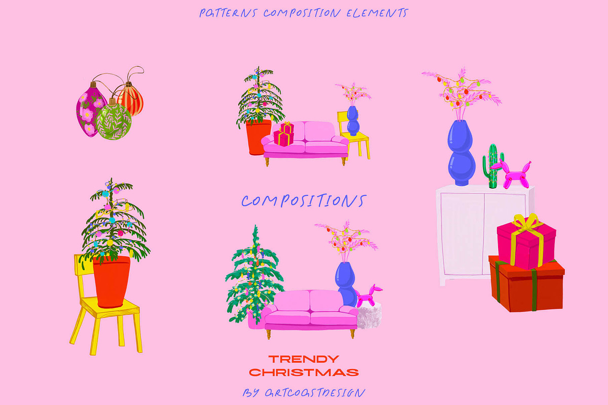 Acrylic Trendy Christmas, an Object Graphic by nadispasibenko (Photo 8 of 18)